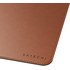 Tapis de bureau Satechi premium en cuir végan - Brun