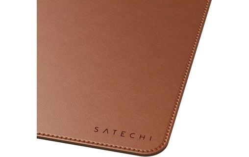Tapis de bureau Satechi premium en cuir végan - Brun