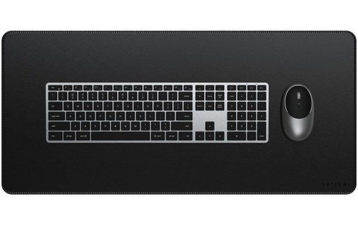 Tapis de bureau Satechi premium en cuir végan - Noir