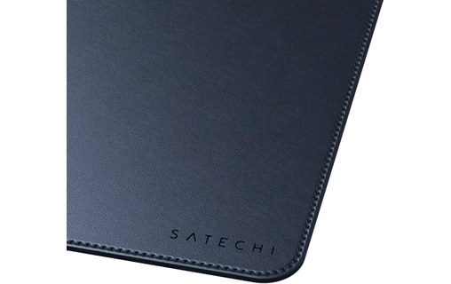 Tapis de bureau Satechi premium en cuir végan - Bleu
