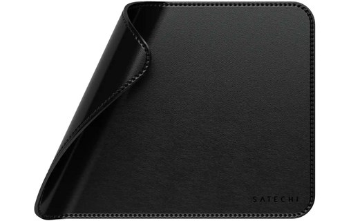 Tapis de souris Satechi premium en cuir végan - Noir