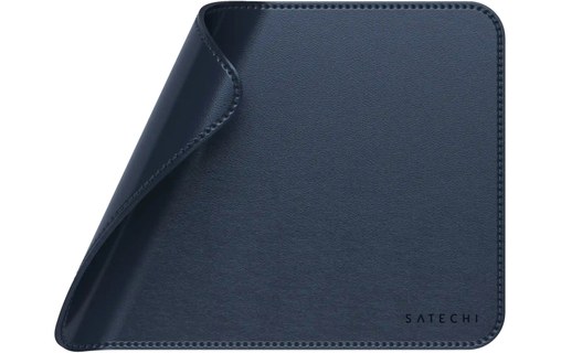 Tapis de souris Satechi premium en cuir végan - Bleu
