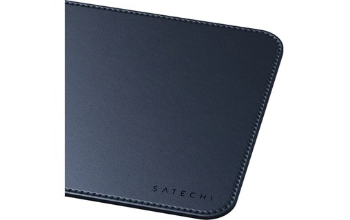 Tapis de souris Satechi premium en cuir végan - Bleu