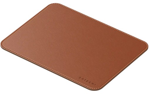 Tapis de souris Satechi premium en cuir végan - Brun