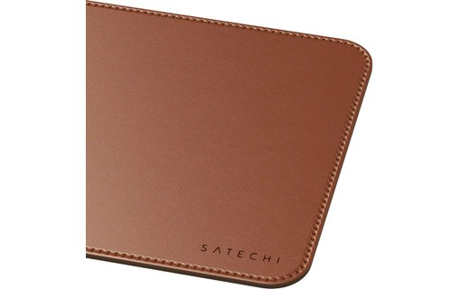 Tapis de souris Satechi premium en cuir végan - Brun