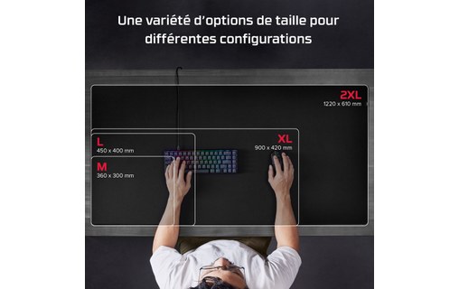Tapis de souris HyperX Pulsefire XL - Noir