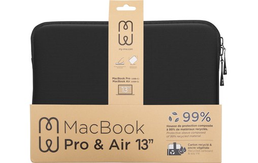 Housse MW Basics ²Life pour MacBook Pro / Air 13" - Noire