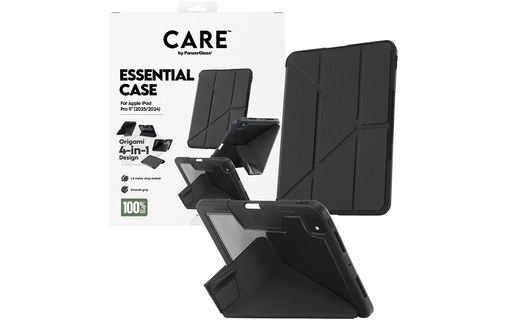Coque pour iPad Pro 11" M5 (2025) - PanzerGlass CARE Essential - Noire
