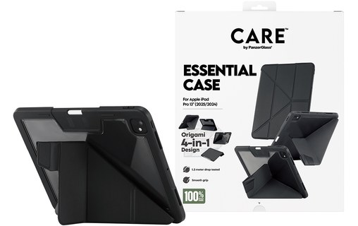 Coque pour iPad Pro 13" M5 (2025) - PanzerGlass CARE Essential - Noire