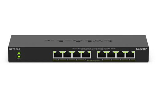 Switch Ethernet Netgear GS308LP 8 ports - PoE