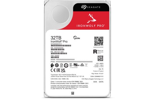 Seagate IronWolf Pro 32 To - Disque dur 7200 tr/min pour NAS - ST32000NT000