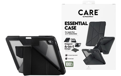 Coque pour iPad Air 11" M3 (2025) - PanzerGlass CARE Essential - Noire
