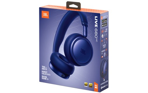 Casque Bluetooth JBL Live 680NC, Bleu