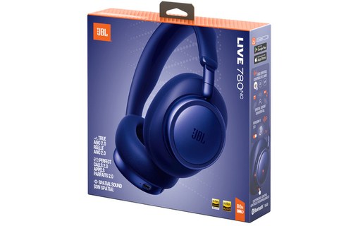 Casque Bluetooth JBL Live 780NC, Bleu