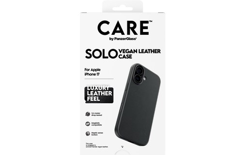 Coque pour iPhone 17 - PanzerGlass CARE Solo - Noire