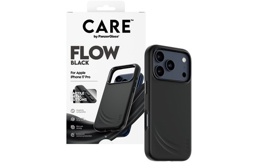 Coque MagSafe pour iPhone 17 Pro - PanzerGlass CARE Flow - Noire