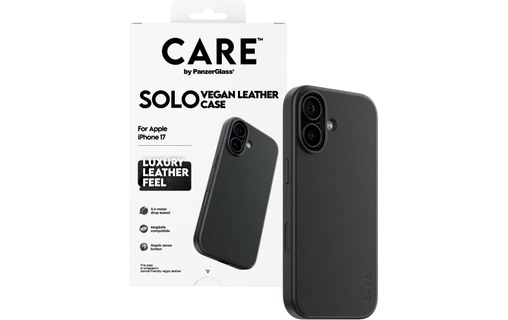 Coque pour iPhone 17 - PanzerGlass CARE Solo - Noire