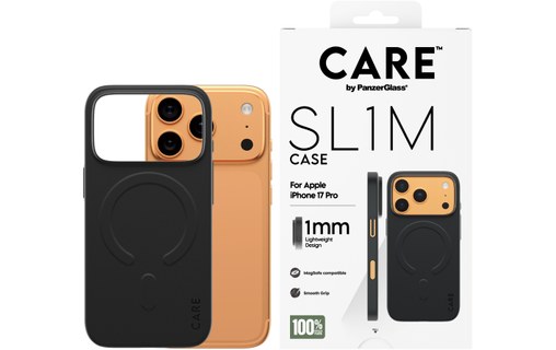 Coque MagSafe pour iPhone 17 Pro - PanzerGlass CARE SL1M - Noire