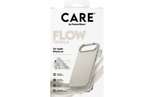 Coque MagSafe pour iPhone Air - PanzerGlass CARE Flow - Beige