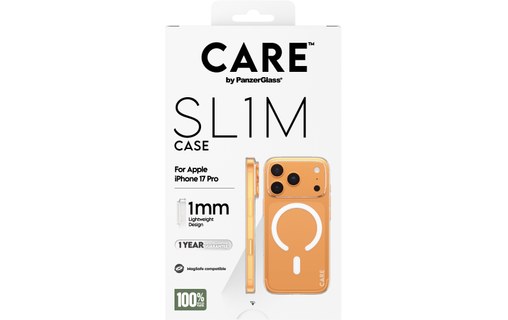 Coque MagSafe pour iPhone 17 Pro - PanzerGlass CARE SL1M - Transparente