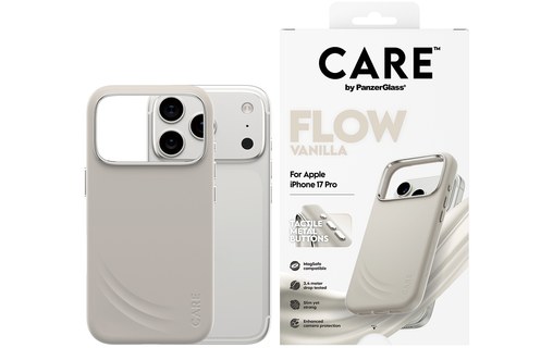 Coque MagSafe pour iPhone 17 Pro - PanzerGlass CARE Flow - Beige