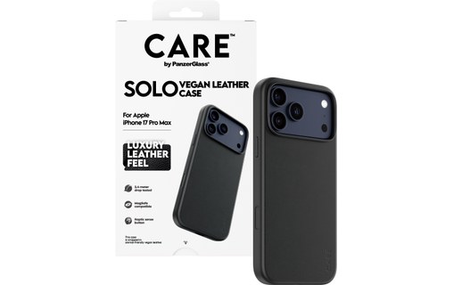 Coque pour iPhone 17 Pro Max - PanzerGlass CARE Solo - Noire