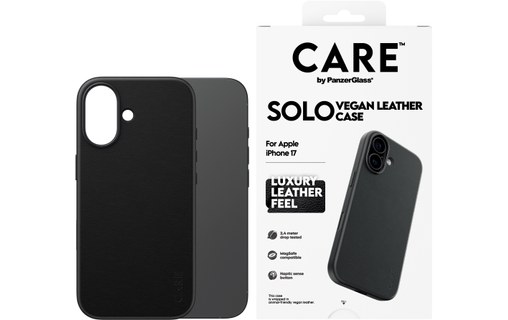 Coque pour iPhone 17 - PanzerGlass CARE Solo - Noire