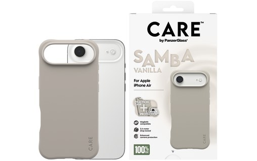 Coque MagSafe pour iPhone Air - PanzerGlass CARE Samba - Beige
