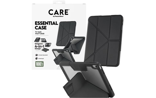 Coque pour iPad A16 (2025) - PanzerGlass CARE Essential - Noire