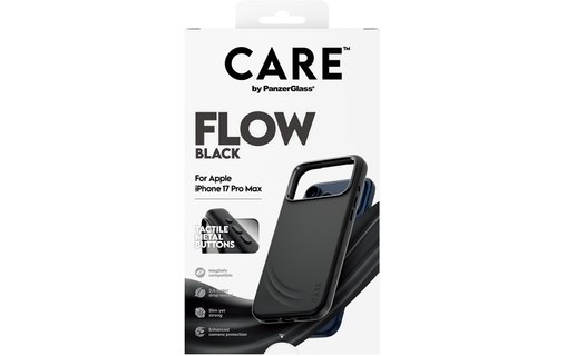 Coque MagSafe pour iPhone 17 Pro Max - PanzerGlass CARE Flow - Noire