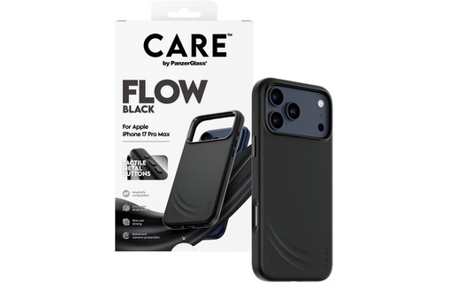 Coque MagSafe pour iPhone 17 Pro Max - PanzerGlass CARE Flow - Noire