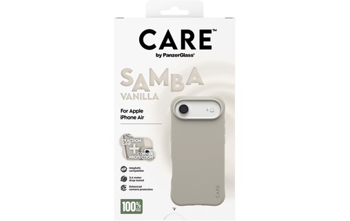 Coque MagSafe pour iPhone Air - PanzerGlass CARE Samba - Beige