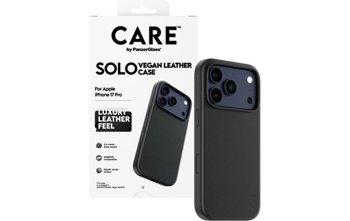 Coque pour iPhone 17 Pro - PanzerGlass CARE Solo - Noire