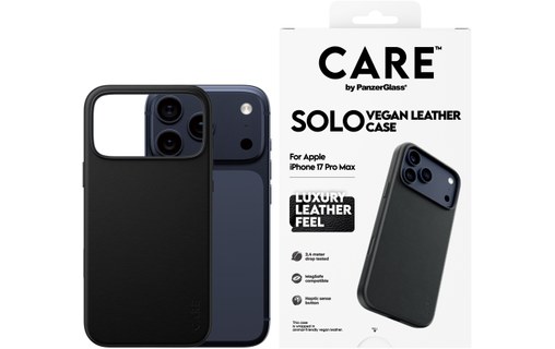 Coque pour iPhone 17 Pro Max - PanzerGlass CARE Solo - Noire