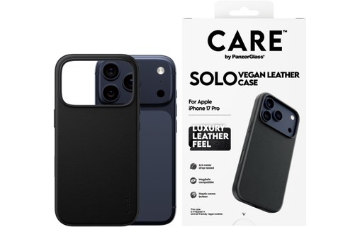 Coque pour iPhone 17 Pro - PanzerGlass CARE Solo - Noire
