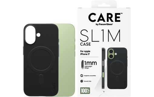 Coque MagSafe pour iPhone 17 - PanzerGlass CARE SL1M - Noire