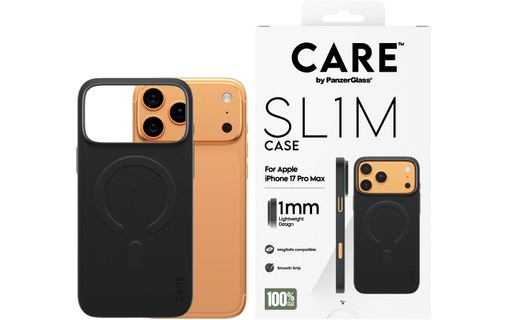 Coque MagSafe pour iPhone 17 Pro Max - PanzerGlass CARE SL1M - Noire