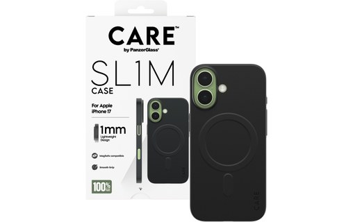 Coque MagSafe pour iPhone 17 - PanzerGlass CARE SL1M - Noire