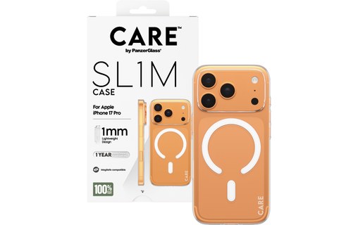 Coque MagSafe pour iPhone 17 Pro - PanzerGlass CARE SL1M - Transparente