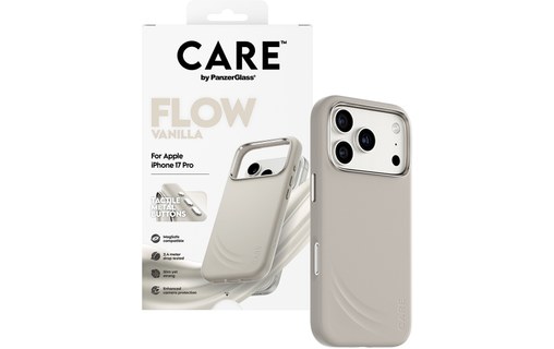 Coque MagSafe pour iPhone 17 Pro - PanzerGlass CARE Flow - Beige