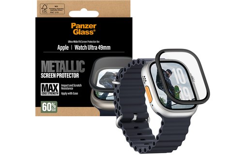 Film de protection pour Apple Watch Ultra 3|Ultra 2|Ultra - PanzerGlass Metallic