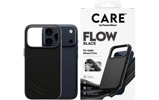 Coque MagSafe pour iPhone 17 Pro - PanzerGlass CARE Flow - Noire