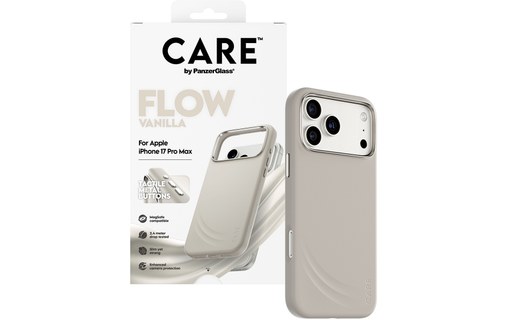 Coque MagSafe pour iPhone 17 Pro Max - PanzerGlass CARE Flow - Beige