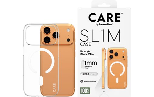 Coque MagSafe pour iPhone 17 Pro - PanzerGlass CARE SL1M - Transparente