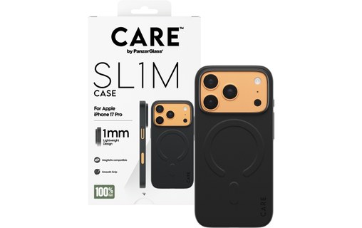 Coque MagSafe pour iPhone 17 Pro - PanzerGlass CARE SL1M - Noire