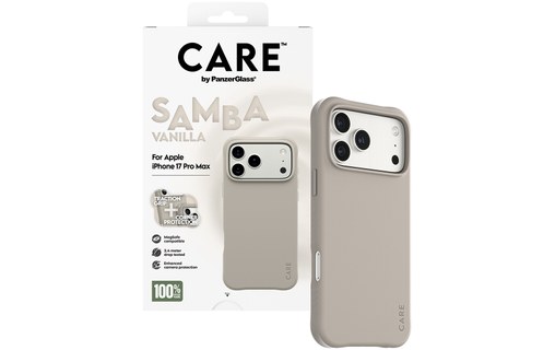 Coque MagSafe pour iPhone 17 Pro Max - PanzerGlass CARE Samba - Beige