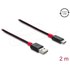 Câble USB-A vers USB-C - Delock - 2 m - Noir