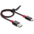 Câble USB-A vers USB-C - Delock - 50 cm - Noir