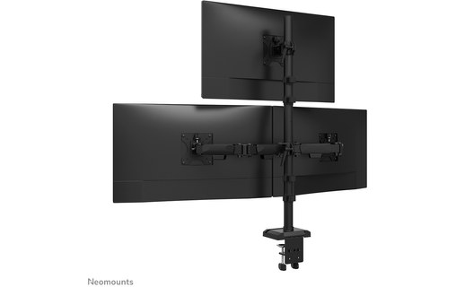 Support écran de bureau - 3 écrans - Noir - Neomounts DS60-600BL2-1