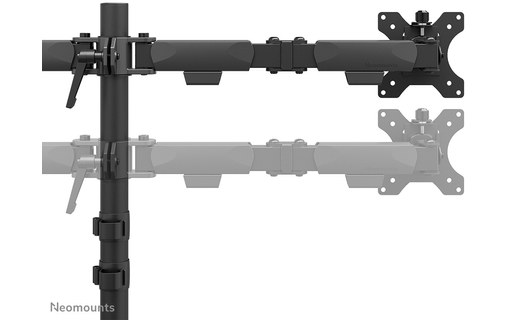 Support écran de bureau - 2 écrans - Noir - Neomounts DS45-600BL2